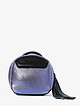 Маленькая округлая сумочка-боулер из металлизированной фиолетовой кожи с кисточкой  Tony Bellucci