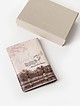 Кожаная обложка для паспорта с пейзажным принтом Парижа в бежевых тонах  Alessandro Beato