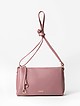 Повседневная сумочка через плечо из мягкой кожи пудрово-розового цвета  Folle