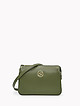 Оливковая кожаная сумочка кросс-боди со съемным ремешком  BE NICE