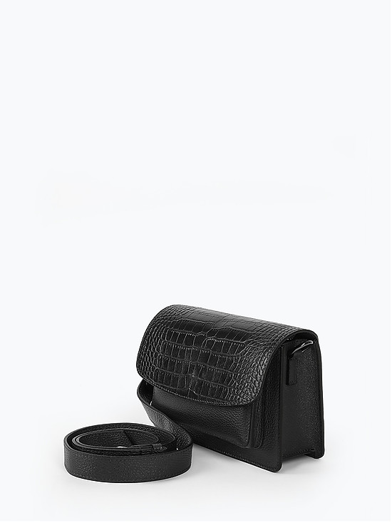 Черная комбинированная сумочка кросс-боди  BE NICE