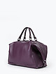 Фиолетовая объемная сумка-тоут из мягкой кожи  Jazy Williams