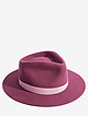 Шерстяная шляпа-федора ручной работы в розовом цвете  Danieldoshe
