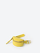 Желтый кожаный кошелек-монетница с ремешком-браслетом  BE NICE