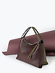 Мягкая двусторонняя сумка-тоут из оливковой и коричневой кожи  Jazy Williams