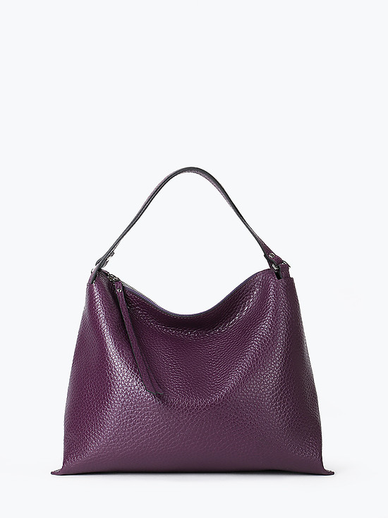 Мягкая сумка-тоут из фиолетовой кожи  Jazy Williams