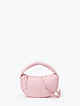 Маленькая полукруглая сумочка-хобо из мягкой розовой кожи  Ivory
