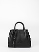 Небольшая черная сумка-тоут с фигурным дизайном  Tony Bellucci