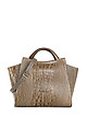Классические сумки Tony Bellucci 0300-354 croc taupe