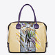 Кожаная сумка-тоут большого размера в сочетании трех цветов  Balagura