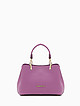 Фиолетовая кожаная сумка-тоут с ручками на цепочках  Vanessa Scani
