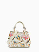 Цветная кожаная сумка-тоут с цветочным принтом  Vanessa Scani