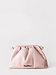Маленькая сумочка-ридикюль из мягкой драпированной кожи светло-розового оттенка  Tony Bellucci