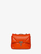 Оранжевая сумочка кросс-боди из мягкой стеганой кожи  Tony Bellucci