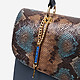 Классические сумки Sara Burglar 045 blue python