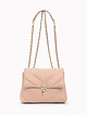 Розовая сумочка кросс-боди из мягкой стеганой кожи  Vanessa Scani