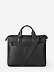 Черна деловая мужская сумка из мягкой кожи  Alessandro Beato