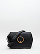 Небольшая сумка-сэтчел из черной кожи с ремешком на плечо  Gilda Tonelli