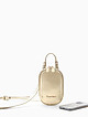 Овальная мини-сумочка на плечо из золотистой кожи  Vanessa Scani