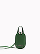 Овальная мини-сумочка на плечо из зеленой кожи  Vanessa Scani