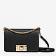 Маленькая кожаная сумочка Mimi черного цвета на цепочке  Furla