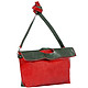 Стильная красно-зеленая сумка-пакет из натуральной кожи  Balagura