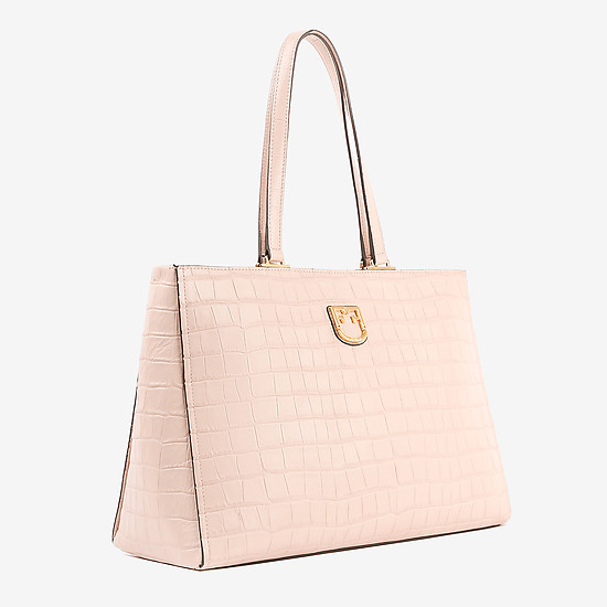 Классические сумки Furla 1007985 light pink croc