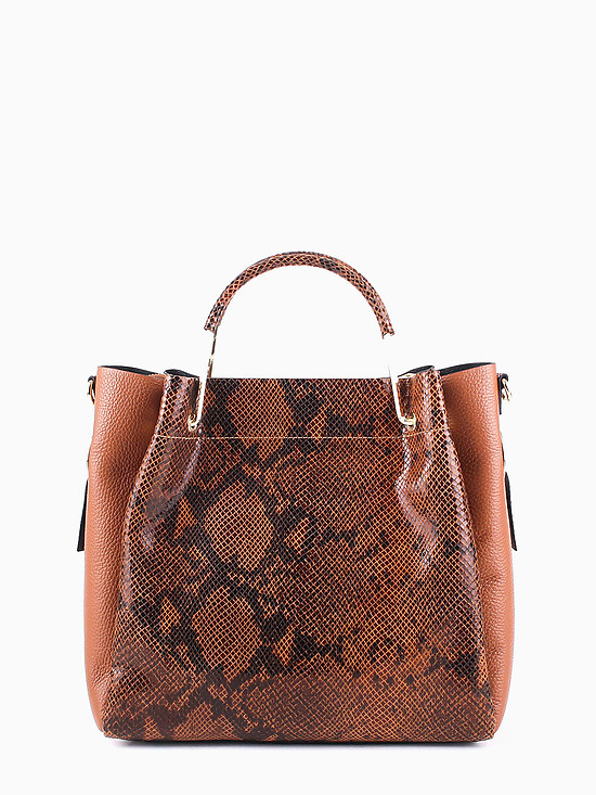 Классические сумки Luana Ferracuti 100889V brown python