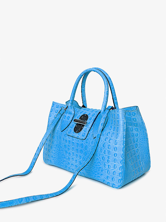 Классические сумки Folle 1013 blue croc