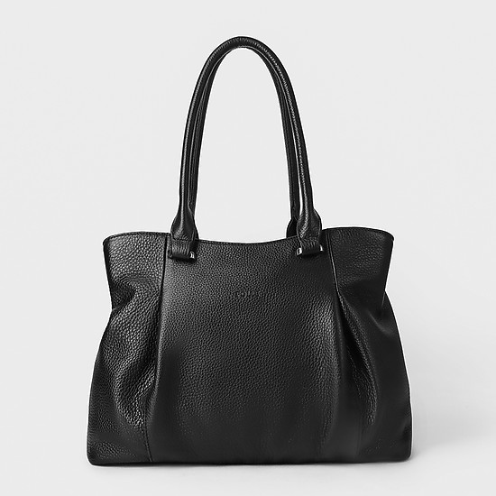 Лаконичная сумка-тоут в черном цвете  Folle
