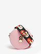 Круглая кожаная сумочка кросс-боди SLEEK пудрово-розового цвета  Furla