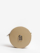 Круглая кожаная сумочка кросс-боди SLEEK бежевого цвета  Furla