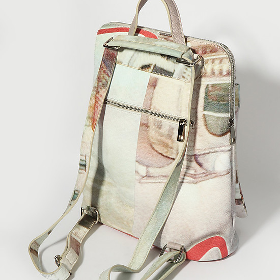 Дизайнерские сумки Acquanegra 1107 M-187 Venice red multicolor