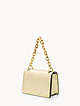 Золотая прямоугольная сумочка кросс-боди из плотной кожи  BE NICE