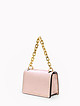 Бледно-розовая перламутровая прямоугольная сумочка кросс-боди из плотной кожи  BE NICE