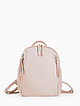 Пудрово-розовый кожаный рюкзак  Folle