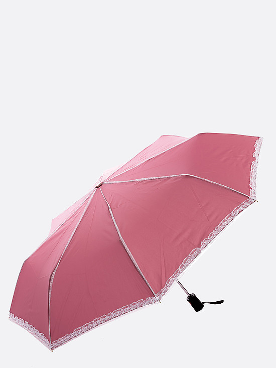 Складной зонт с белым кружевом  Tri Slona