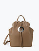 Мягкий рюкзак из коричневой кожи  Di Gregorio