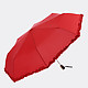 Красный зонт-автомат с оборками  Tri Slona