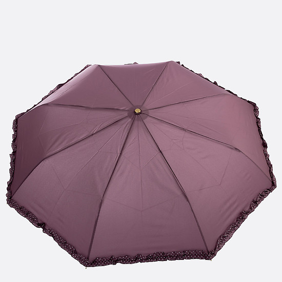 Складной зонт с оборками в горох  Tri Slona