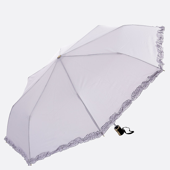Светлый зонт с оборками в горох  Tri Slona