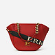 ческие сумки (ID: 98614)Полукруглая сумка-тоут из красной экокожи  ERMANNO Ermanno Scervino