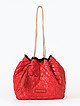 Двусторонняя сумочка на плечо из стеганного текстиля и искусственного меха  ERMANNO Ermanno Scervino