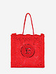 Красная кружевная сумка-пакет  ERMANNO Ermanno Scervino
