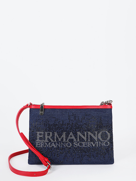 Джинсовая сумочка кросс-боди  ERMANNO Ermanno Scervino