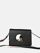 Прямоугольная черная сумочка кросс-боди из экокожи с пряжкой  ERMANNO Ermanno Scervino