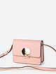 Прямоугольная пудрово-розовая сумочка кросс-боди из экокожи с пряжкой  ERMANNO Ermanno Scervino