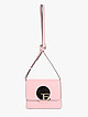 Пудрово-розовая сумочка кросс-боди из экокожи с крупной пряжкой  ERMANNO Ermanno Scervino