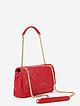 Красная сумочка кросс-боди из стеганой экокожи  ERMANNO Ermanno Scervino