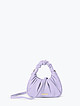 Маленькая пастельно-фиолетовая сумка-багет из мягкой экокожи со складками  Alex Max